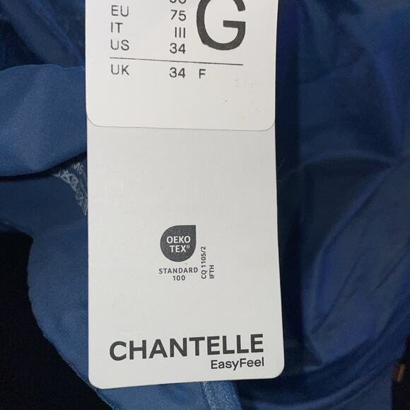 Chantelle Blue Chic Comfort Flex T-Shirt Bra New 34DDDD - Picture 5 of 6